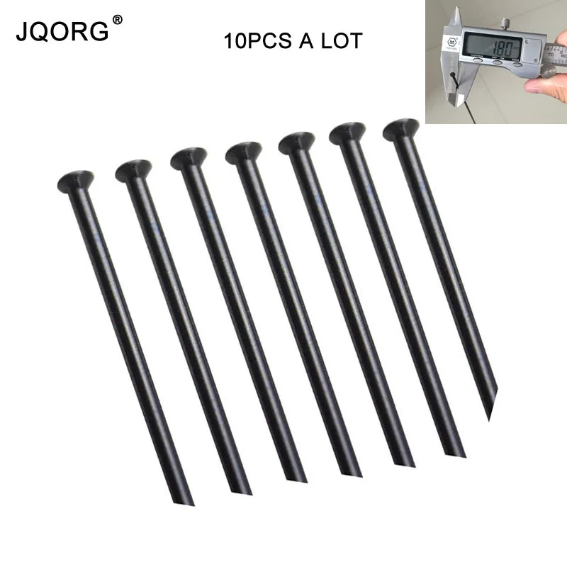 

DT Champion Bicycle Spokes 10 Pieces A Lot Straight Pull Mountain Bike Spokes Diameter 1.8 mm Black Color Road Bicycle Spokes