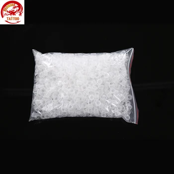 

1000pcs White Steady Tattoo Ink Cups Small Size Clear Tattoo Ink Cup Cap Supply
