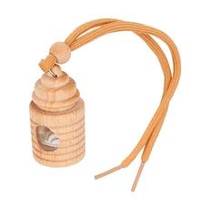 LEEPEE бутылка для освежителя воздуха автомобиль пустая бутылка для парфюма 4 мл Дерево висячая пустая стеклянная бутылка духи кулон для эфирных масел