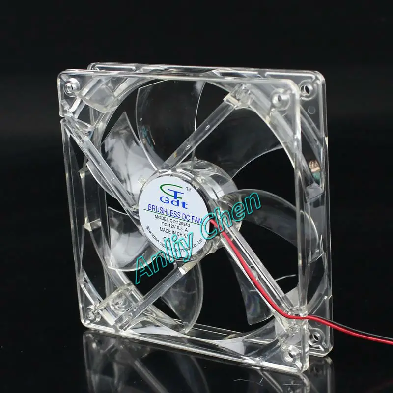 50 шт. партия GDT белый корпус DC 120x25 мм 120 12025S 4Pin 12V LED Бесщеточный вентилятор