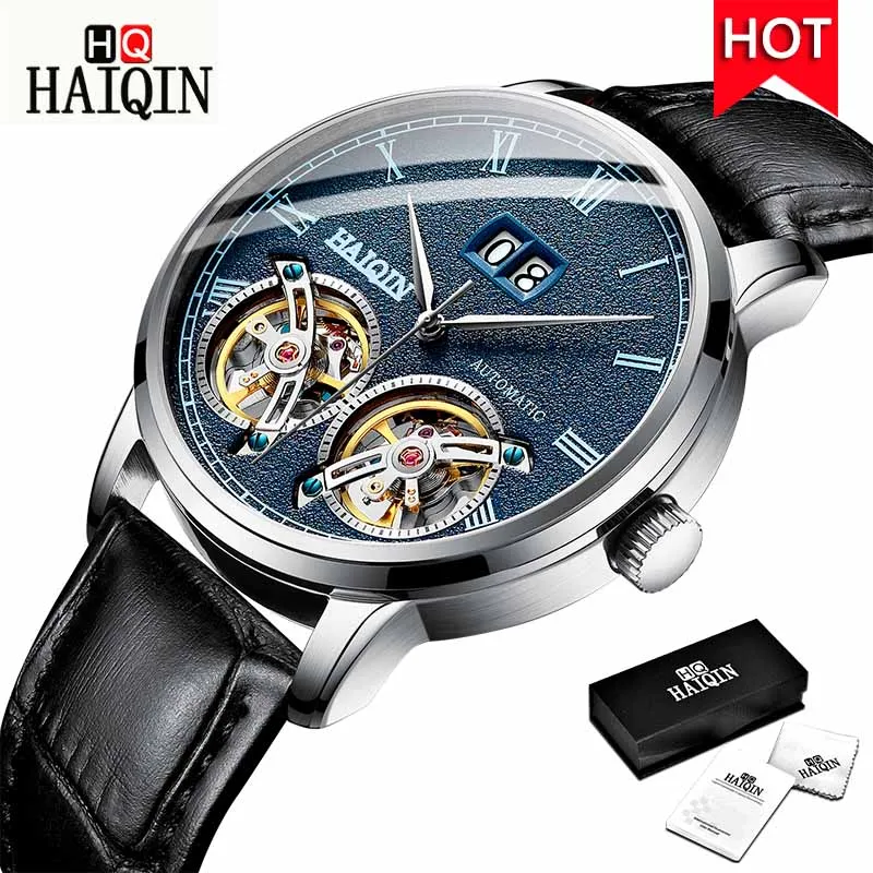 HAIQIN Men's Watches Watch Men 2019 New Luxury Waterproof Fashion/Automatic/Mechanical/Gold/Military/Watch Men Montre Homme 