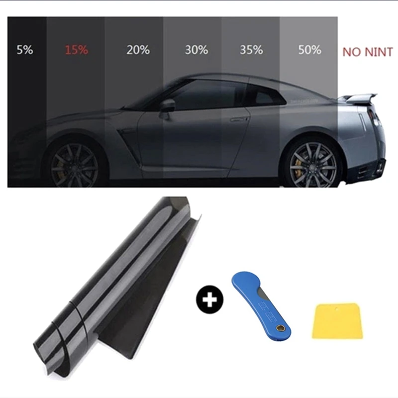 

300x50cm Universal Car Sun Window Tint Film Roll Glass Cars Auto Solar Protection Summer For Car Side Window Home Glass