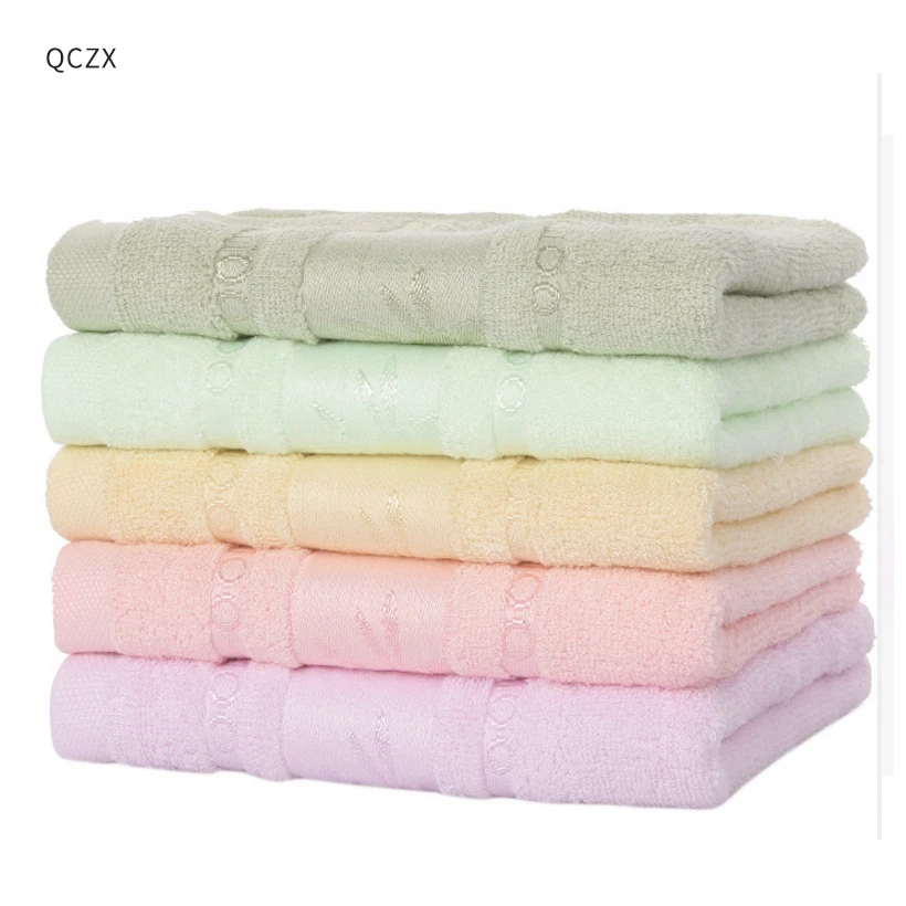 

QCZX Soft comfortable Quick-drying Towel 100% Bamboo Fibrils Solid Color Towel ortable Outdoor Travel Sport Face Wash D40