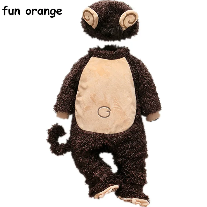 

Fun Orange Winter Products Infant Newborn Clothes Baby Siamese For Baby Clothing