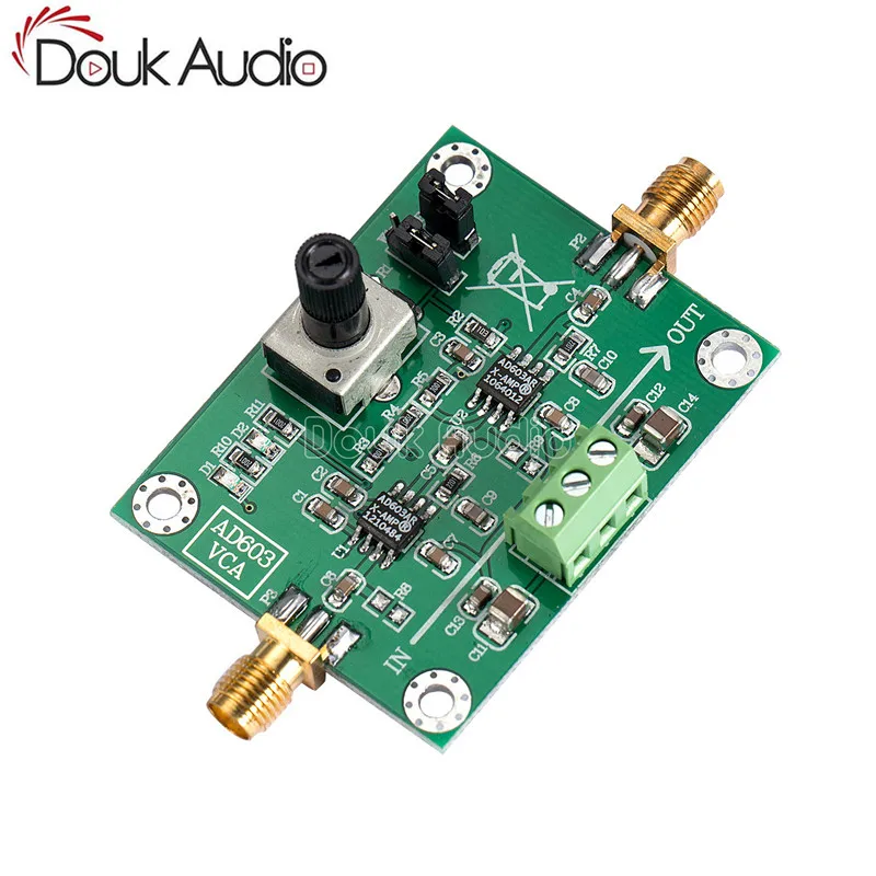 

AD603 Voltage Control Amplifier Module Variable Gain VCA Competition Board 80dB