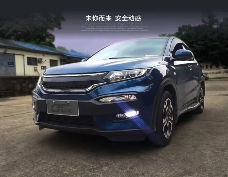 Eosuns СИД DRL дневного света фары с желтыми поворотник для Honda XRV