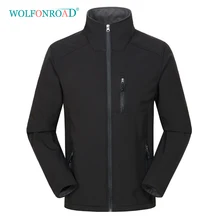 WOLFONROAD новая флисовая Мужская куртка большого размера Черная мужская куртка с капюшоном походная водонепроницаемая куртка ветрозащитная ветровка