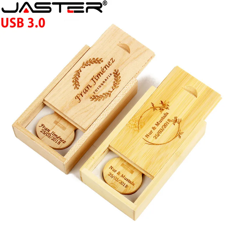 JASTER USB 3,0 логотип Заказная натуральная деревянная гитара+ коробка Флешка 4 ГБ 8 ГБ 16 ГБ 32 ГБ деревянная гитара s usb флеш-накопитель подарки