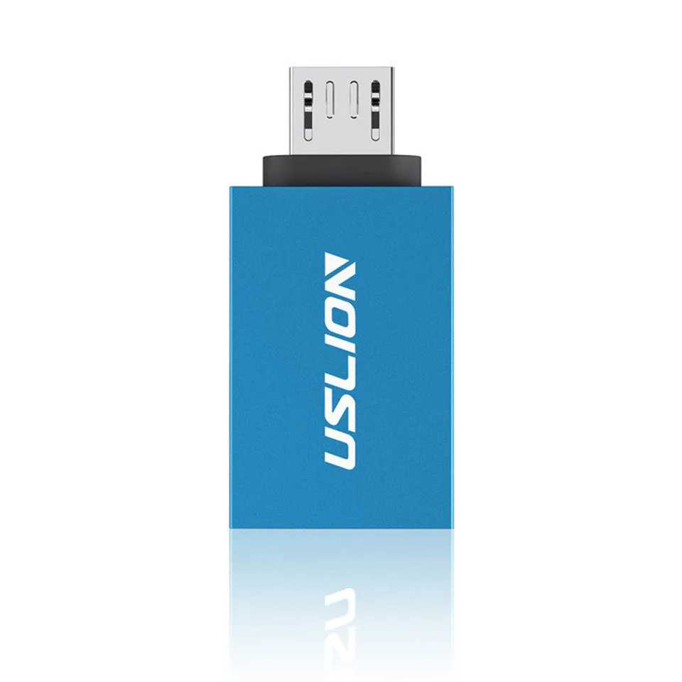 USLION OTG Micro USB адаптер OTG Micro USB к USB 3,0 конвертер кабель для передачи данных для телефона Android Мини адаптер для samsung Xiaomi