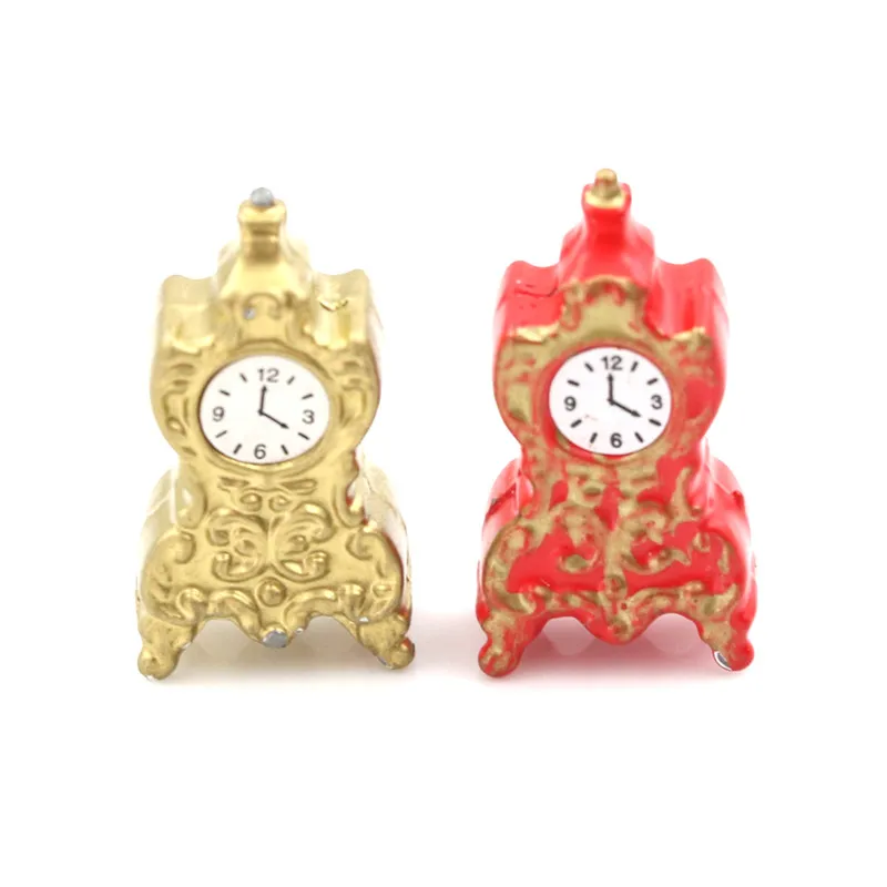 

Good Quality H 2.7cm 1:12 Living Room Porcelain Clock Dollhouse Miniature Toy