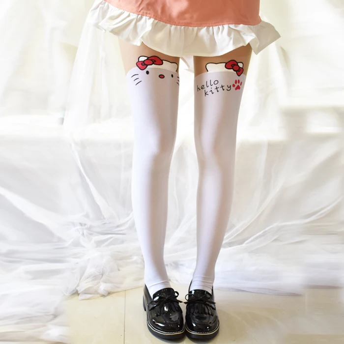 

New 120D Lolita Cat with tail splicing stockings Pantyhose Cosplay for Gift