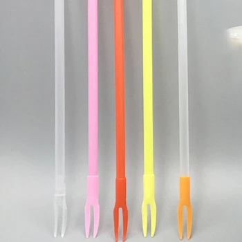 

Straw Fork Party Disposable Tableware Pink Christmas Pick Plastic Fork Cocktail Decoration Buffet Forchetta Garfo Vorkje Vork 30