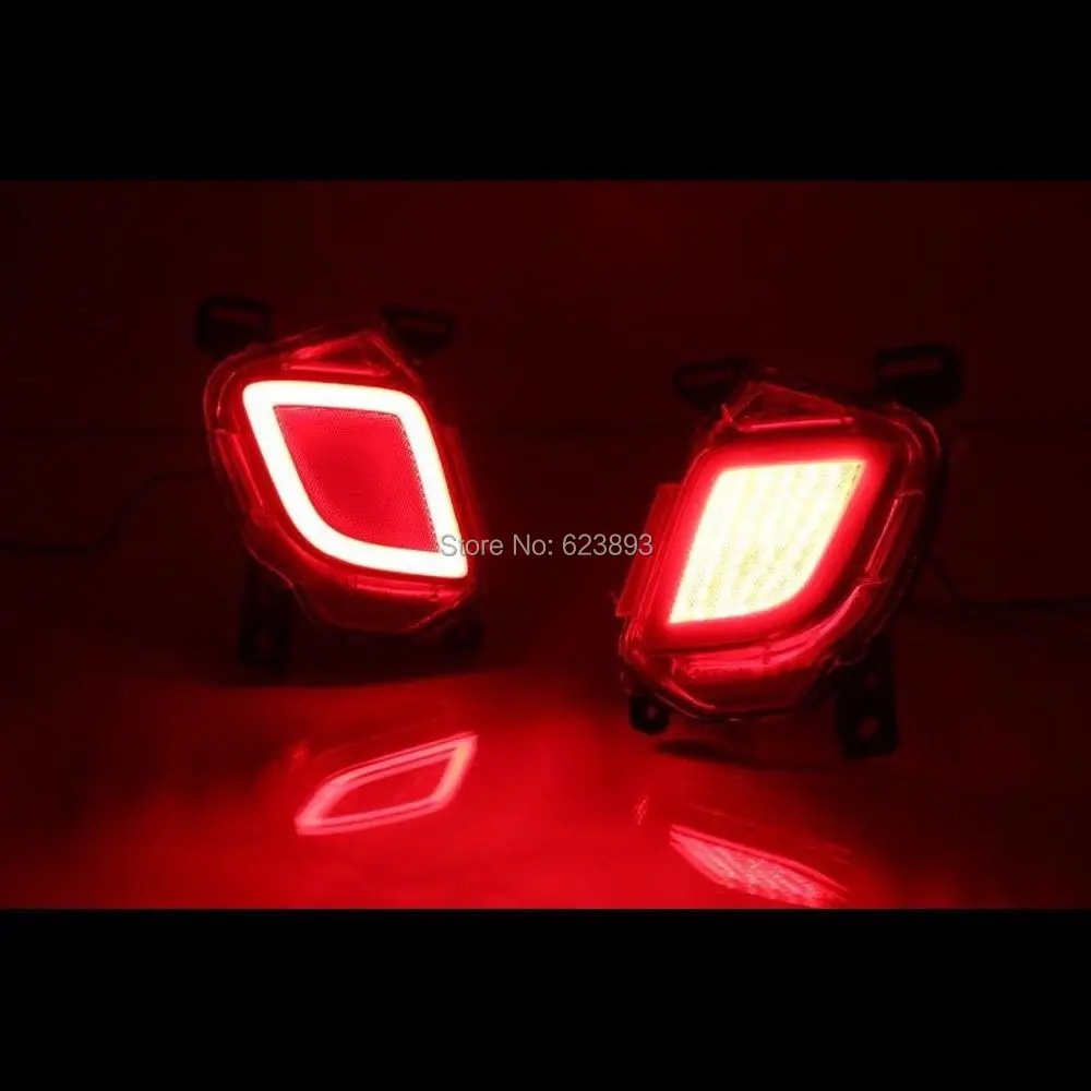 For Toyota Highlander 2015 2017 super bright LED Rear Bumper Reflector