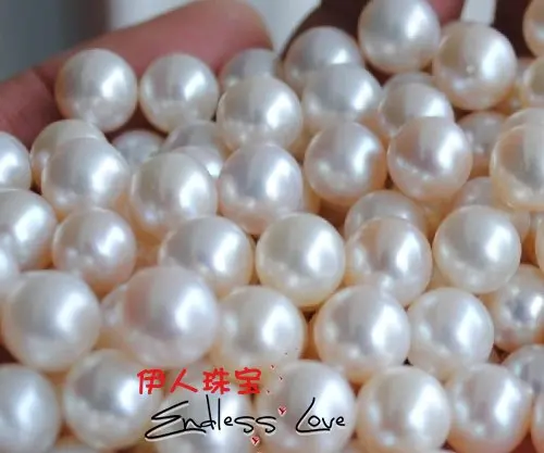 

6pcs/lot 8.5-9mm Size, Freshwater Loose Pearls, NATURAL! Round Shape Beads, White&Orange&Purple 3 Color, HALF DRILLED