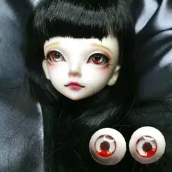 Bjd 1/6 глаза кровавый глаза красный 1/4 1/3 1/6 1/8 BJd SD MSD куклы 8 мм 10 мм 12 мм 14 мм 16 мм 18 мм 20 печати пластиковый BJD кукла аксессуары