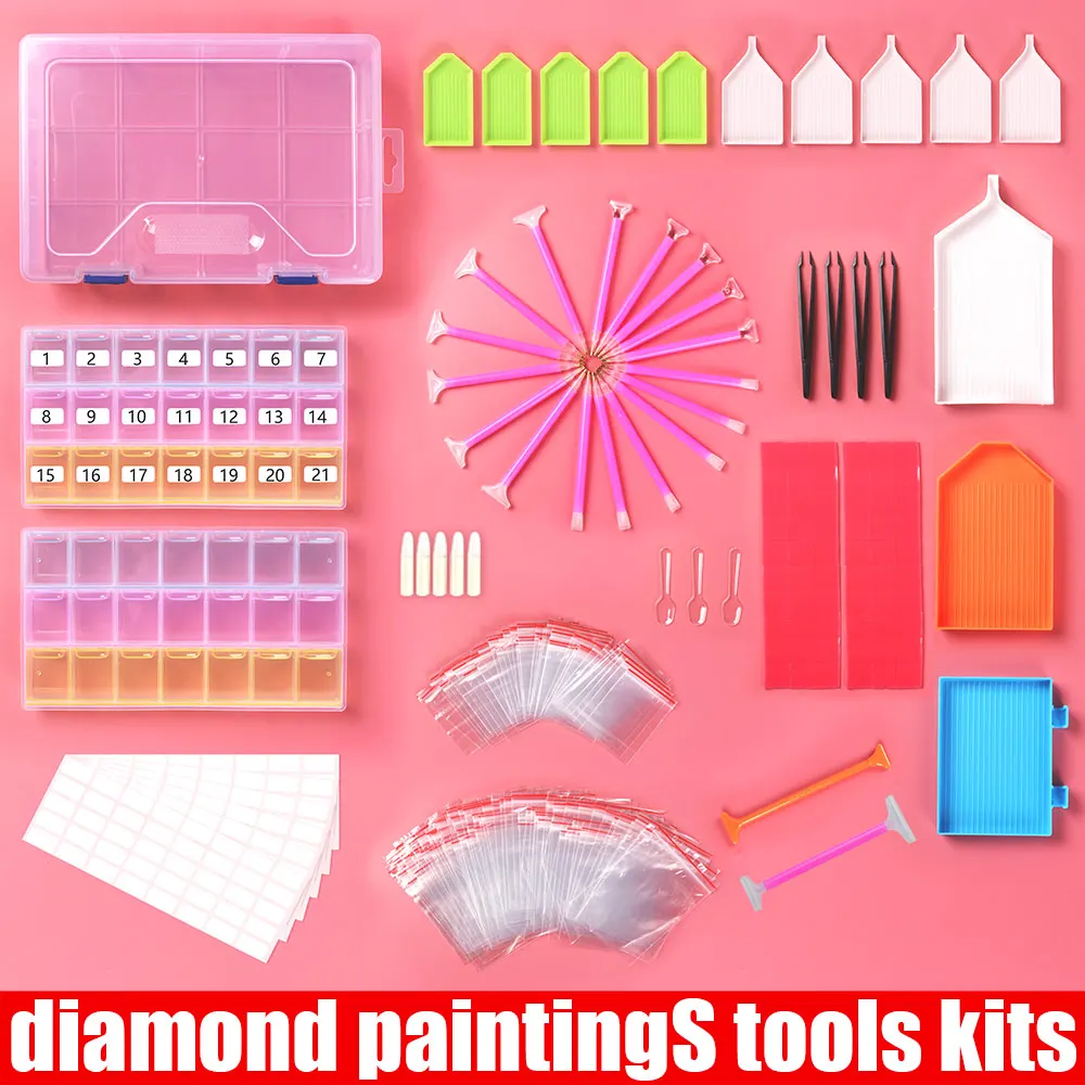 

DIY Moge diamond painting accessories Tools Embroidery Kits Cross Stitch Pen , Tweezers, plate Glue, Storage Box, wholesale