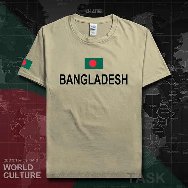 Bangladesh men t shirts fashion 2017 jersey nation team cotton t shirt