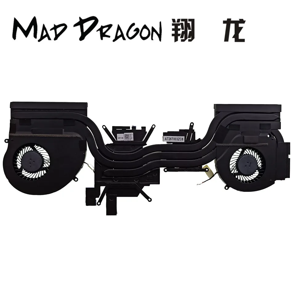 cheap MAD DRAGON Brand Laptop new CPU Graphics Cooling Heatsink Fan Assembly For Dell Alienware17 R5 ALW17C GTX 1080 0FJ5DK FJ5DK
