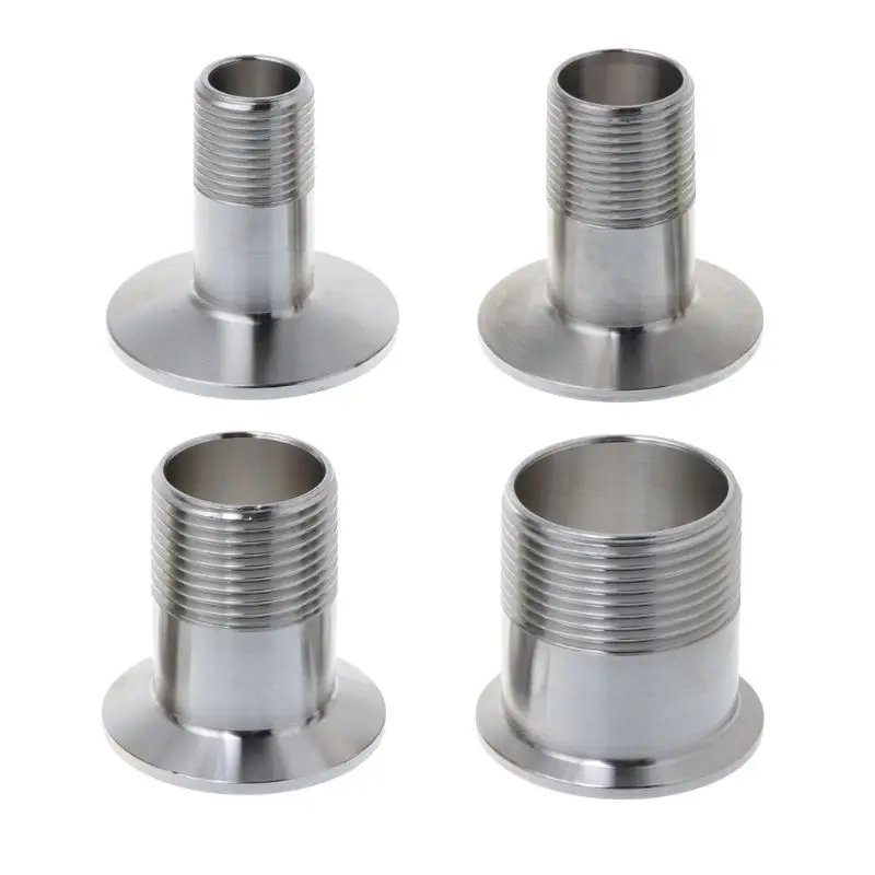 3//4/" SS316 DN20 Sanitary Female Threaded Ferrule Pipe Fitting For 1.5/" Tri Clamp