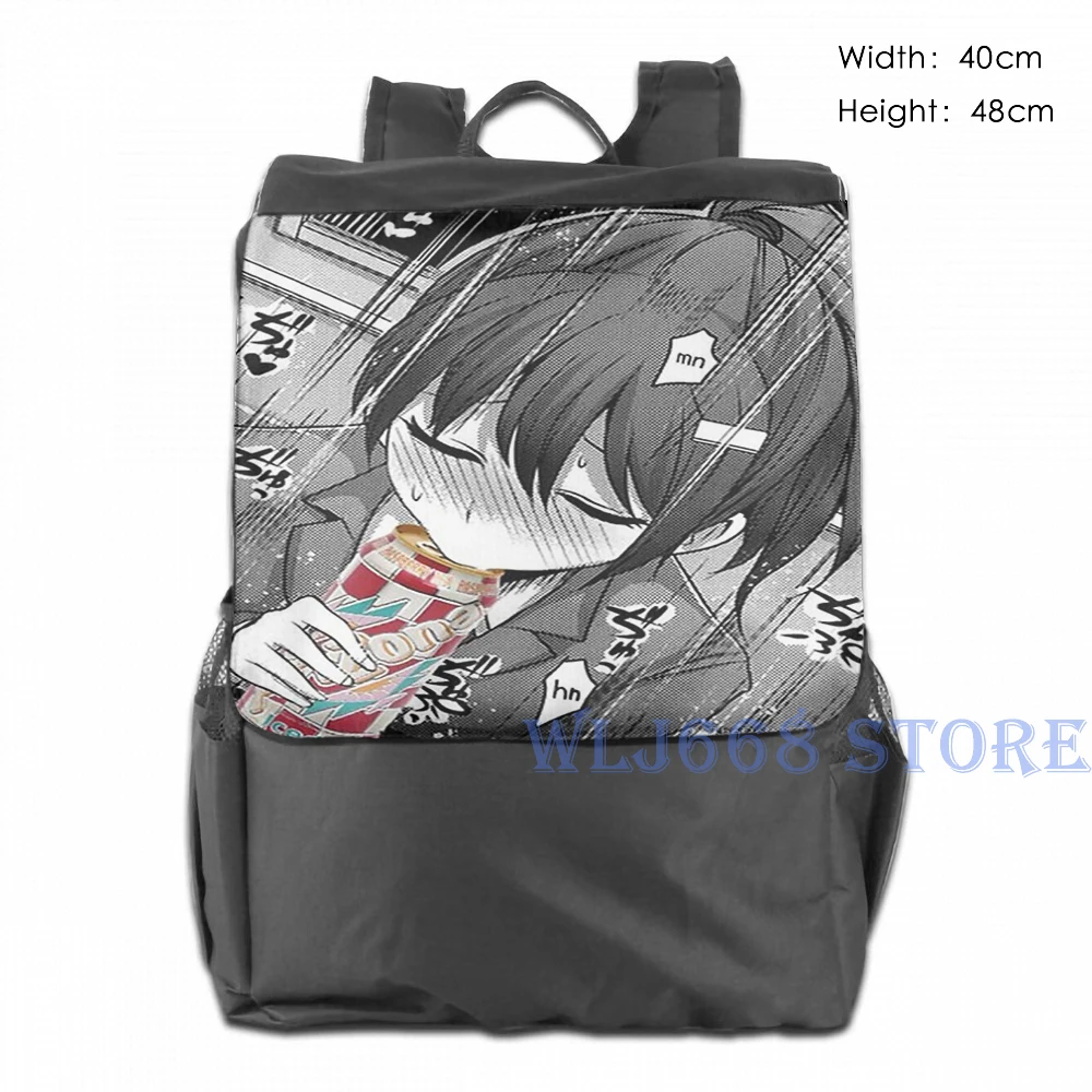 Funny graphic print shoulder Bags women Lewd Anime tea Single shoulder backpack travel for men Gym Bag