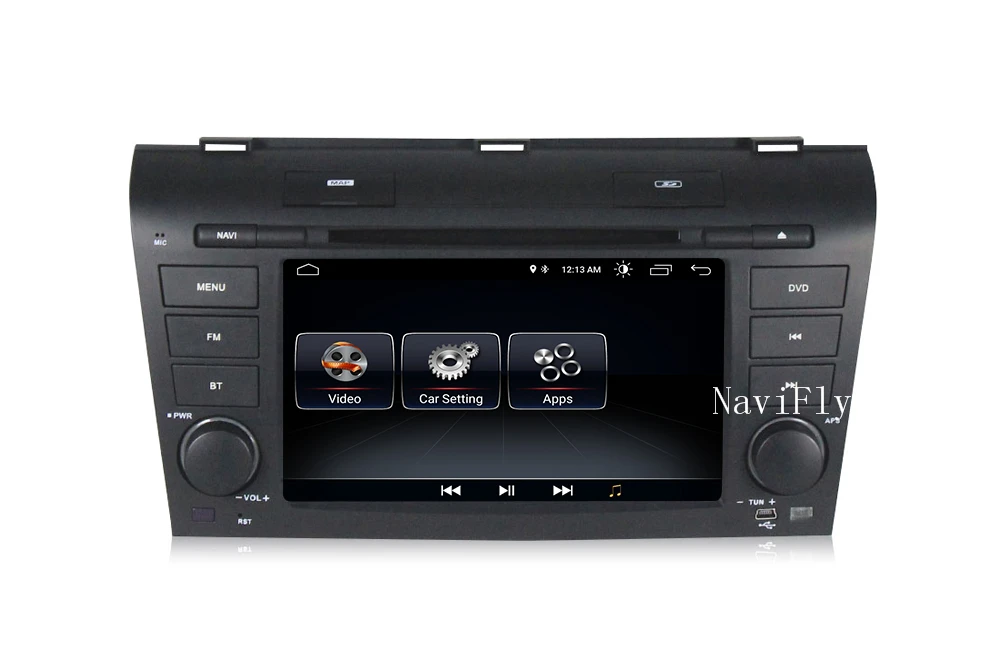 Excellent NaviFly 2 din Android 8.1 car radio gps for Mazda 3 Mazda3 2003-2009 with dvd multimedia player head unit TDA7851 WIFI BT RDS 4
