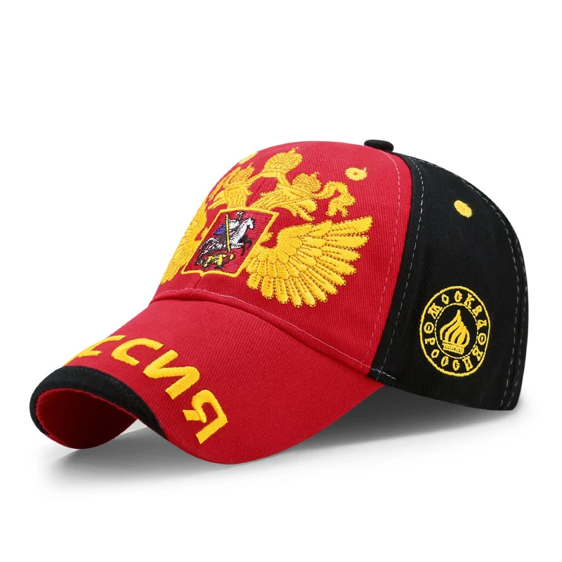 Модные Бейсбол шляпа досуга Кепки Вышивка российским гербом Snapback унисекс Бейсбол Кепки для женщины и мужчины Snapback Кепки Спорт Hat