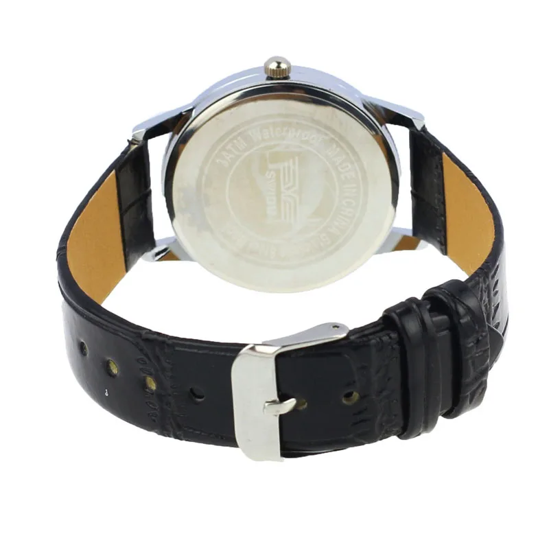 Горячая Мода Классические мужские римские цифры кварцевые электронные кожаные Наручные часы
