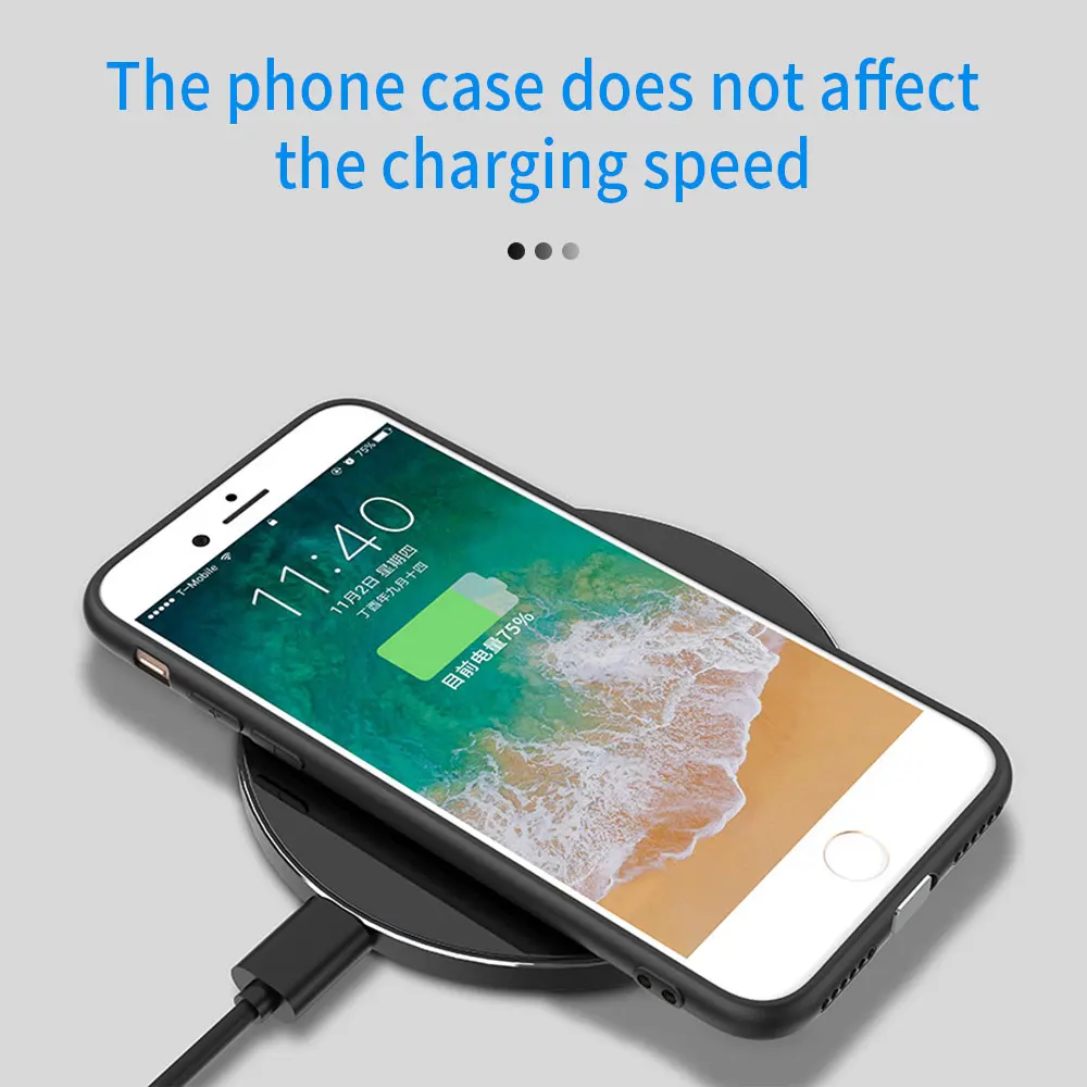 Приемник NTONPOWER QI для беспроводного зарядного устройства iPhone 5 6 7 Micro USB Type C