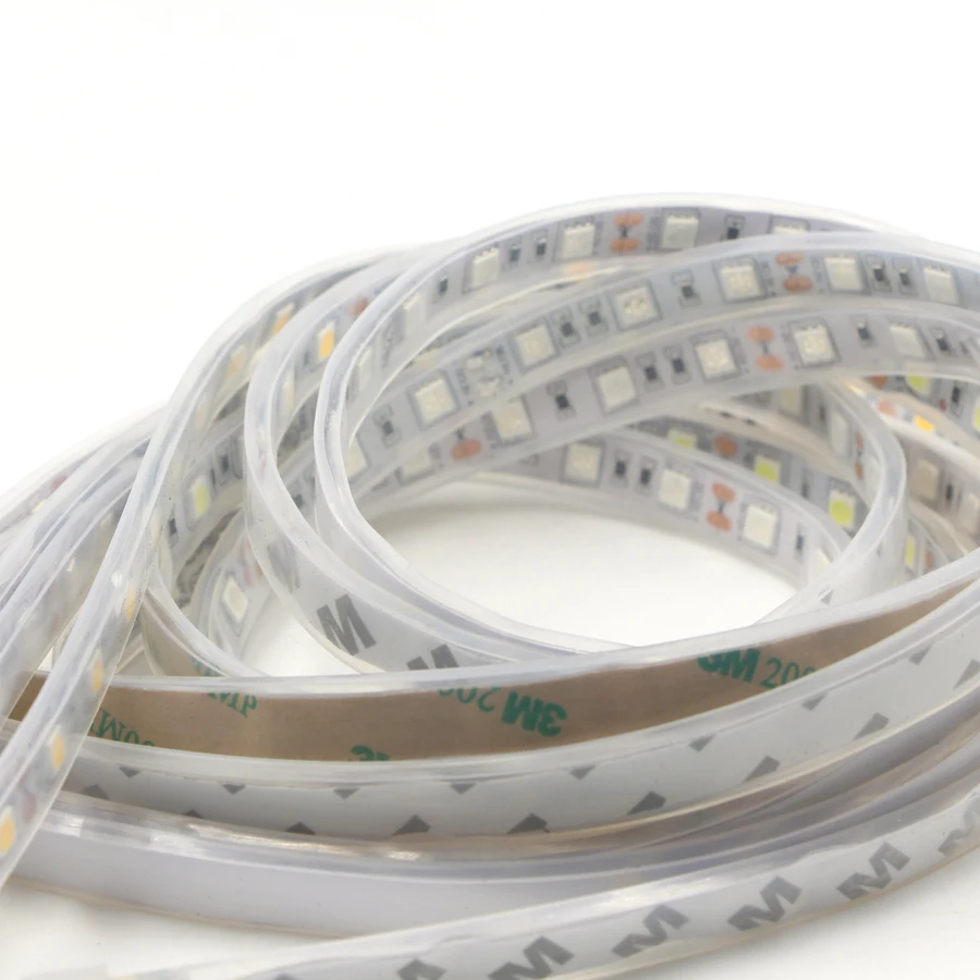 

5m 20m LED Strip light Waterproof 5050 SMD DC 12V 24V RGB White Tape string Ribbon tape rope neon lamp string christmas lights