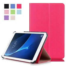 Superficie plegable del soporte del tirón de cuero protectora de la pu funda de piel para samsung galaxy tab a 7 sm-t280 t285c/t285y tablet accesorios