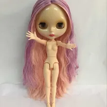 Совместное тела телесного цвета Блит куклы, смешанные волосы завод кукла подходит для DIY Изменить BJD игрушка для Обувь для девочек
