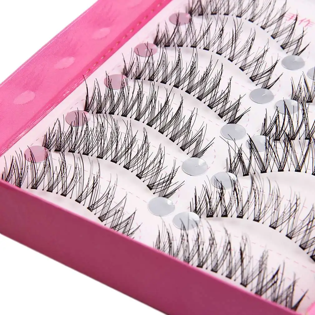

10pair/Set Makeup Beauty Handmade Women Lady Natural Extension False Eyelashes Soft Long Eye Lash Cosmetic Tools Hot Selling