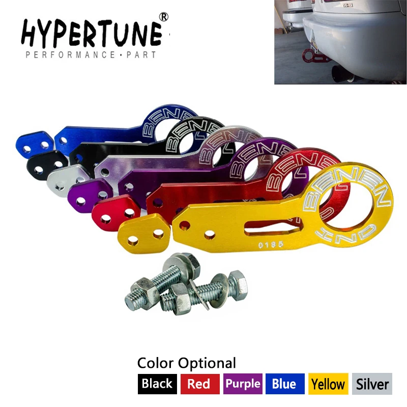 

Hypertune - BENEN 0185 Universal car Rear Tow Hook set for most Car Auto Trailer Ring HT-THB31