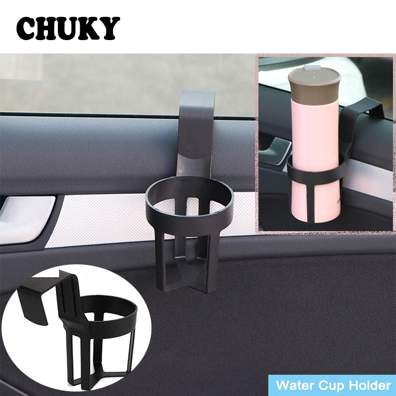 

CHUKY Car Styling Drink Bottle Holder Water Cup Holder For Abarth Fiat 500 BMW E60 Mercedes Benz W204 Volvo XC90 V70 Accessories