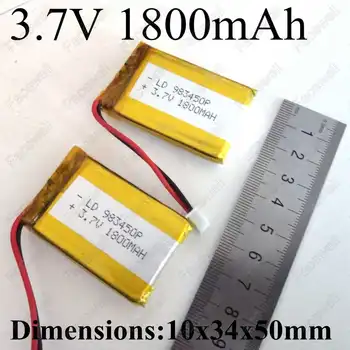 

8pcs 1800mAh 3.7V rechargeable batteries lithium polymer battery for gps tracker mp3 mp4 pulseira bluetooth PSP DVD mobile Cell