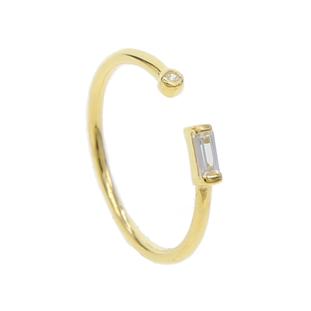 

Promise 925 Sterling Silver Crystal Rings for Women Fine Jewelry Adjustable cube&Round CZ Ring Open Midi Toe wedding Rings gift