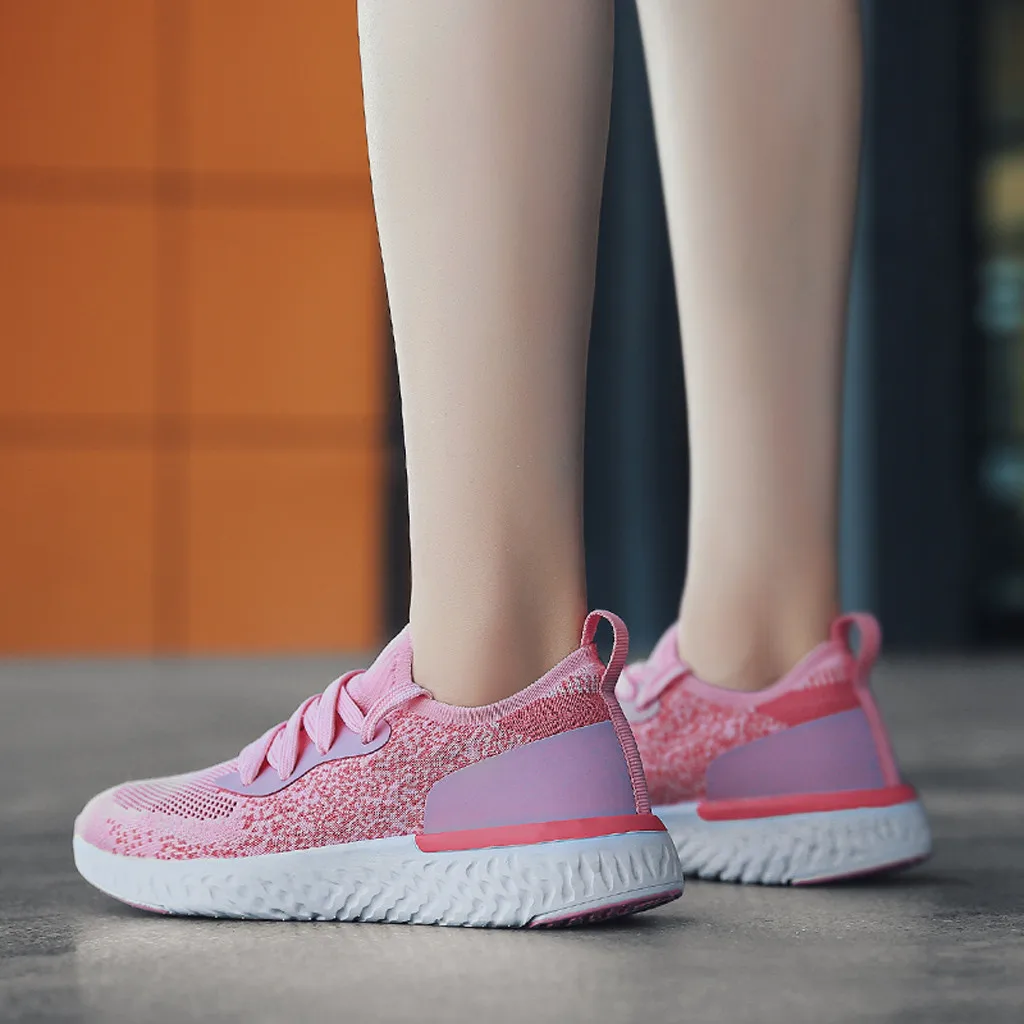 Розовые кроссовки коллекция 2019 года модная женская обувь на платформе из