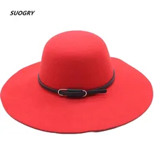 Осенне-зимние шляпы с широкими полями для женщин и девочек, взрослая винтажная шляпа-котелок из шерстяного войлока, Fedoras, однотонный гибкий колпак, шапка для родителей и ребенка
