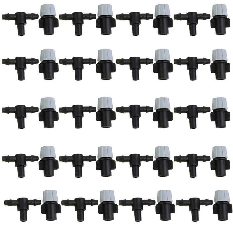 

20 Pcs Spray Heads Atomizing Nozzle and Tee Joints Misting Watering Irrigation