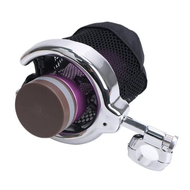 Chrome Drink Holder Cup Bottle Holder For Harley Touring Sportster Dyna