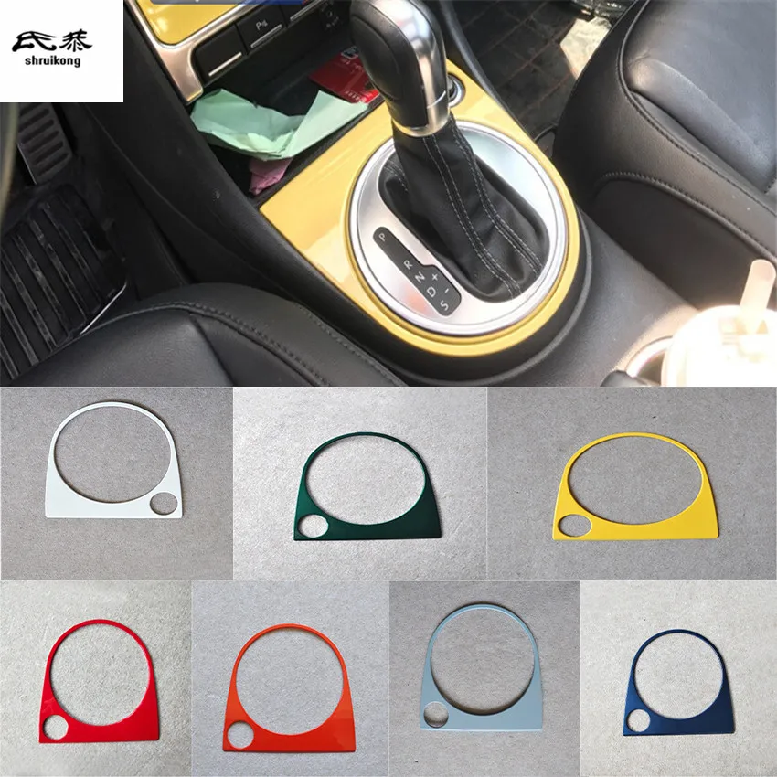 1PC Car Stickers Accessories ABS Material Gear Panel Decoration Cover for 2013 2018 Volkswagen