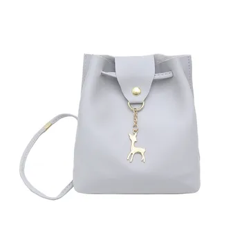 

New Women's Fashion Flip Pure-Colour Fawn Retro Shoulder Bag Purse Flap Bag Famous Brand Borsa a tracolla da donna#40