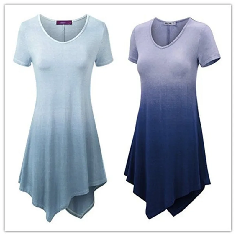 4XL-5XL-Tamanho-Grande-Vestido-de-Ver-o-2019-Vestidos-Casuais-de-Manga-Curta-Irregular-Gradiente (5)