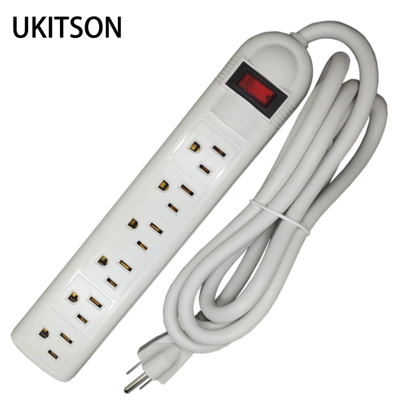 US Power Tap Sockets AC125V 15A Electrical Strip USA Canada Mexico Plug