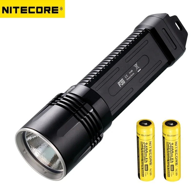 

Nitecore P36 LED Flashlight Cree MT-G2 2000 Lumens 4 Mode for Searching Resuce Portable Torch +3400mah NL189 Battery