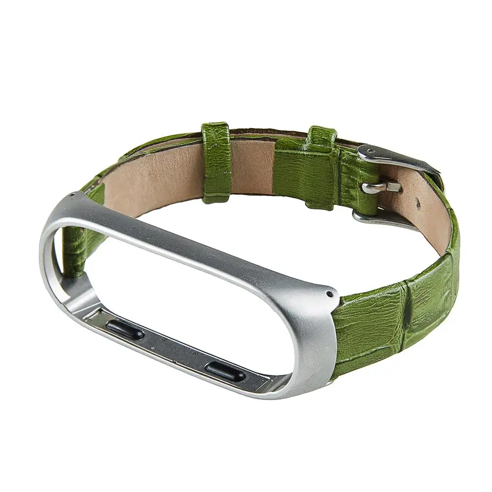 

Genuine Leather Wristband Smart Bracelet Replacement Strap for Mi Band 3 NEW Fashion