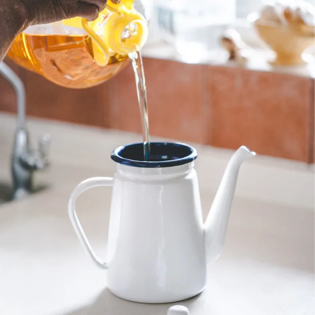 1.1L кофейник эмалированный чайник с отжиманием рук, чайник для рта