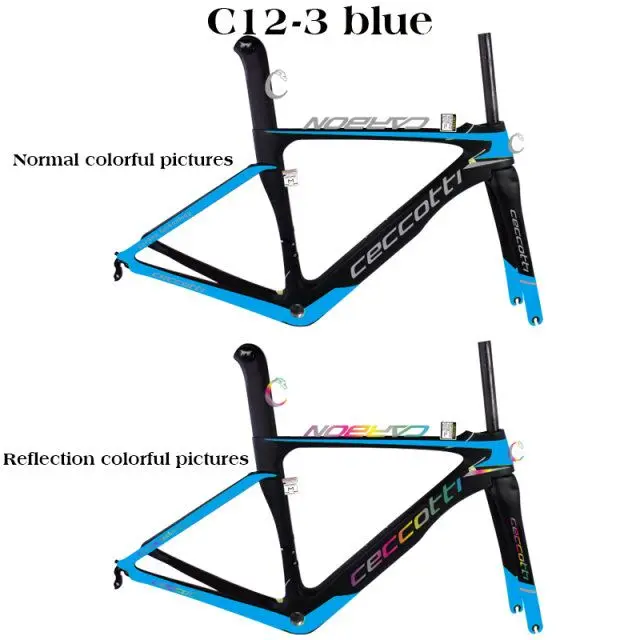 

2019 Taiwan bike frame CECCOTTI T1000 full carbon fiber road bike carbon frame 46/49/52/54/56cm racing frame