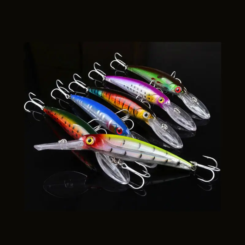 16.5CM Minnow Fishing Lure Tackle Saltwater Freshwater Deep Diving 1.5