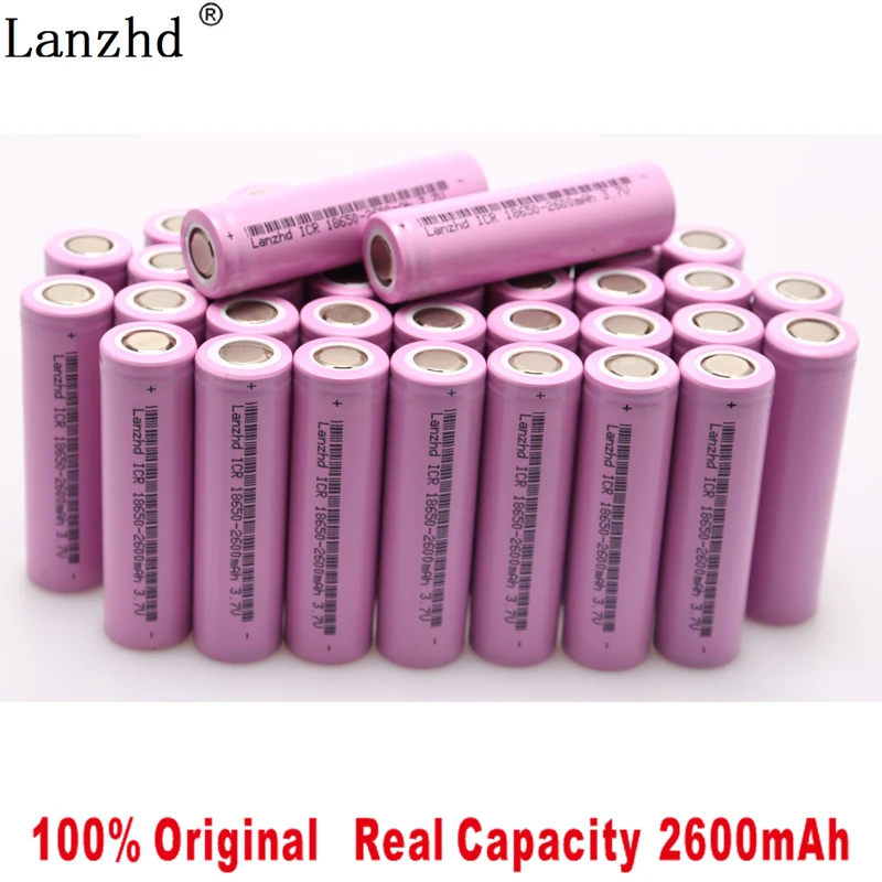 

40pcs/lot 100% Original 3.7V 2600mAh For Samsung 26F Rechargeable 18650 Li-ion Battery Real Capacity ICR18650 Batteries 2019 NEW